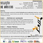 BANNER SELE&Ccedil;&Atilde;O DE M&Uacute;SICOS - FORMA&Ccedil;&Atilde;O ORQUESTRA DE SOPRO