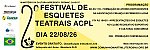 OUTDOOR - 2&ordm; FESTIVAL DE ESQUETES TEATRAIS ACPL