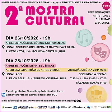 CONVITE 2ª Mostra Cultural - Projeto Arte para Todos 8