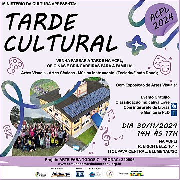 CONVITE / REGISTROS Tarde Cultural - Projeto Arte para Todos 7