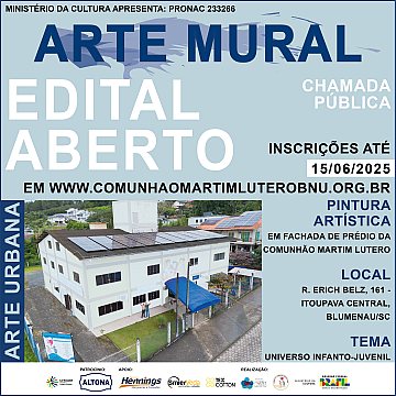 EDITAL ENCERRADO - Projeto Arte Mural