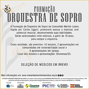 Projeto Formação Orquestra de Sopro