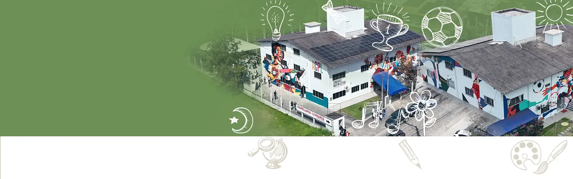 A Comunhão Martim Lutero - CML é apoiadora da Associação Criança em Primeiro Lugar – ACPL - Que oferece oficinas de convivência e formação, no contraturno escolar, para crianças e adolescentes. Endereço: R. Erich Belz, 161, Itoupava Central, Blumenau/SC.